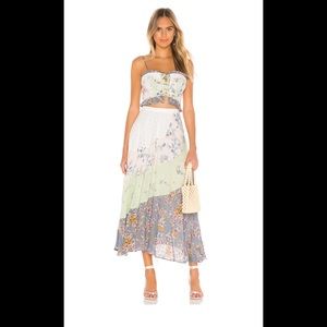 NWT Free People floral two piece set